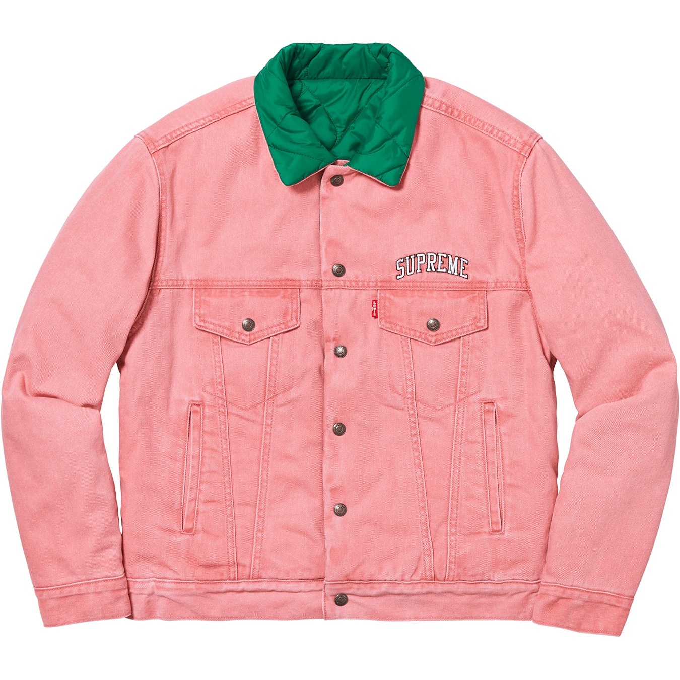 Supreme®/Levi's® Quilted Reversible Trucker Jacket view 7